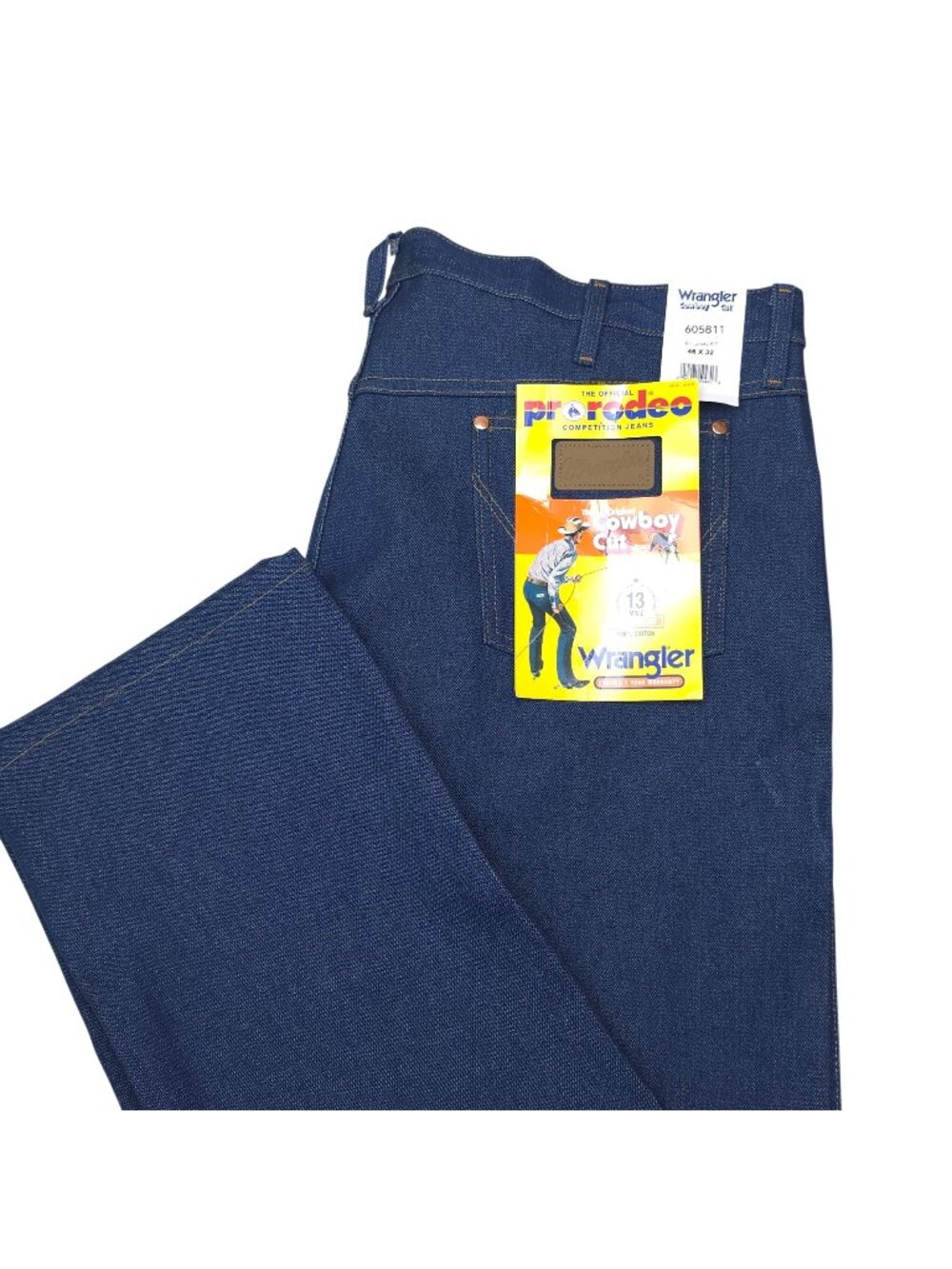 Wrangler Cowboy Cut Original Fit Mens Jeans 46x32 100% Cotton Pro Rodeo 13MWZ
